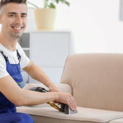 Three commands for sofa upholstery cleaning